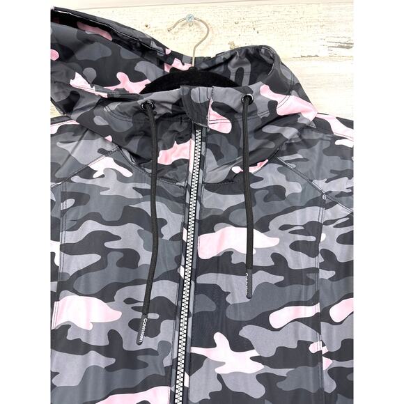 Calvin Klein Women’s XS Pink Camo Zip Up Hooded Performance Active Jacket NWT - Picture 7 of 8
